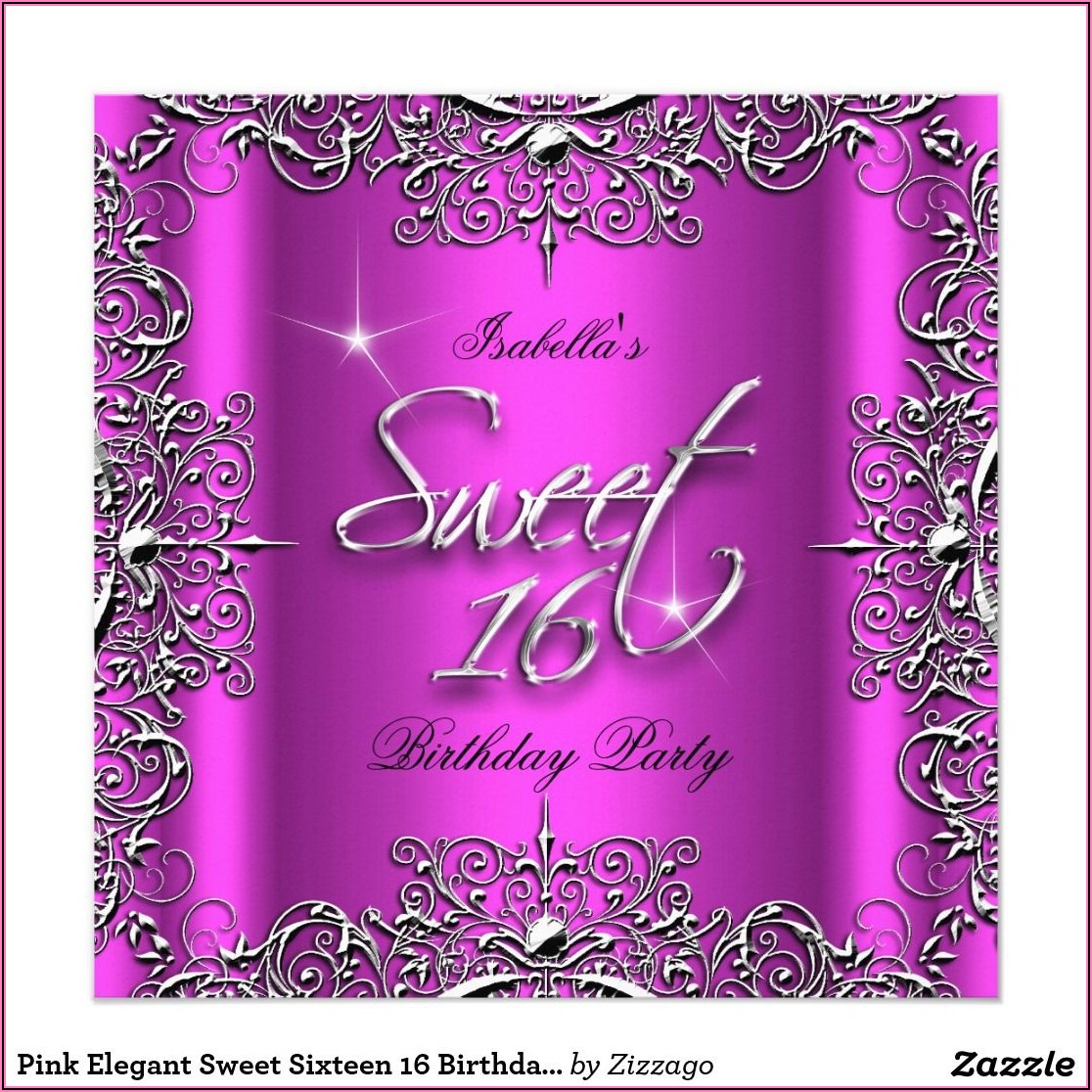 Affordable Sweet 16 Invitations