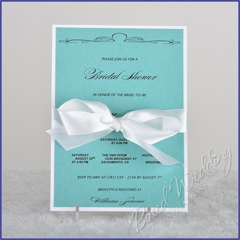 Aqua Blue Wedding Invitation Cards