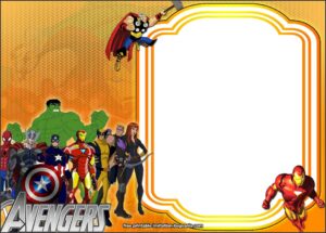 Avengers Birthday Invitation Template Free