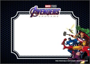 Avengers Birthday Invitations Free Printable