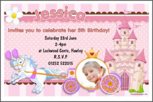Baby Girl 1st Birthday Invitation Card In Marathi