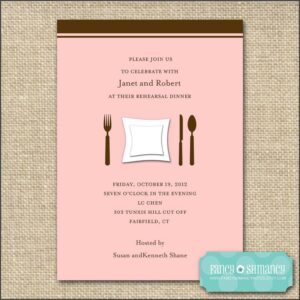 Birthday Dinner Invitation Template