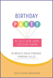 Birthday Dinner Invitation Text Message