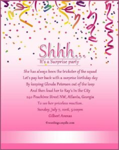 Birthday Invitation Wording Ideas For Adults