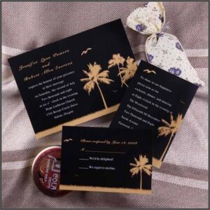 Black And Gold Wedding Invitations Cheap