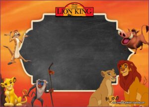 Blank Lion King Invitation Template Free