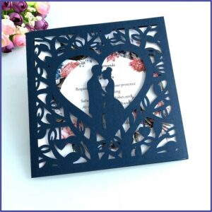 Blue And White Wedding Invitation Cards