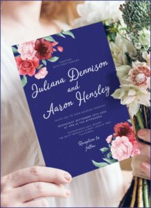 Blue Wedding Invitation Templates