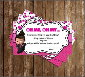 Boss Baby Girl Invitations Free