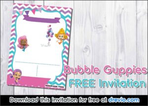 Bubble Guppies Birthday Invitation Template Free