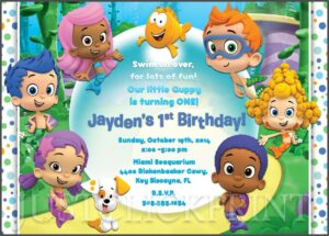 Bubble Guppies Birthday Invitations Online