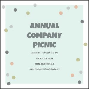 Business Dinner Invitation Template Free