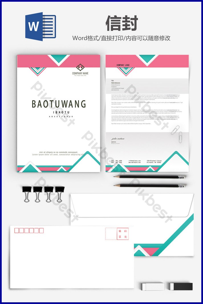 Business Envelope Template Word