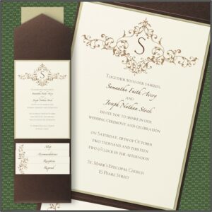 Carlson Craft Wedding Invitation Wording