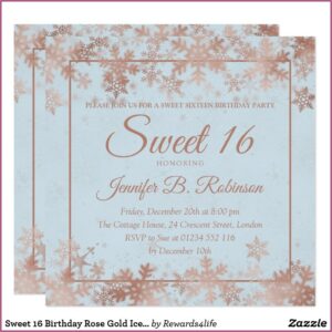 Cheap Personalized Sweet 16 Invitations
