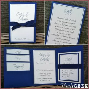Cheap Royal Blue Wedding Invitations