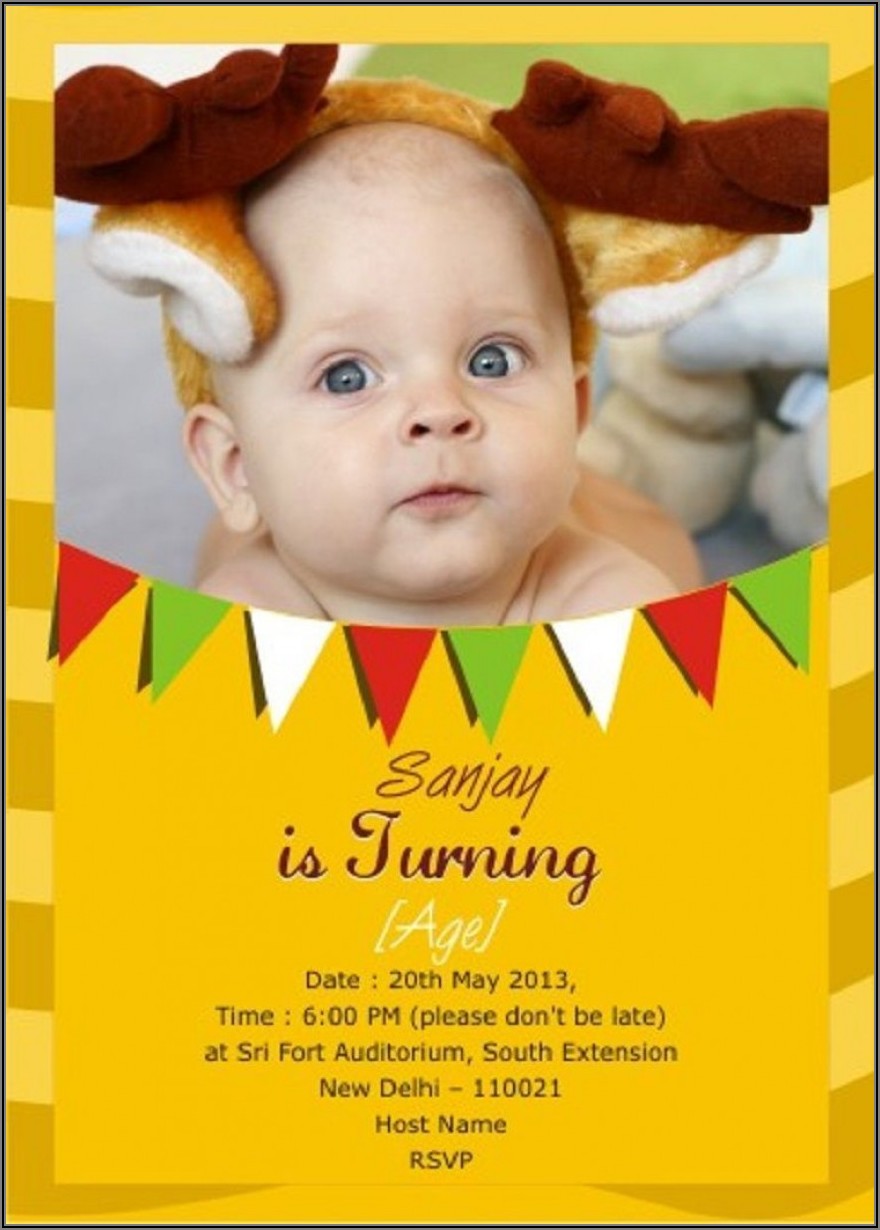 Create Birthday Invitation Card Online Free Printable