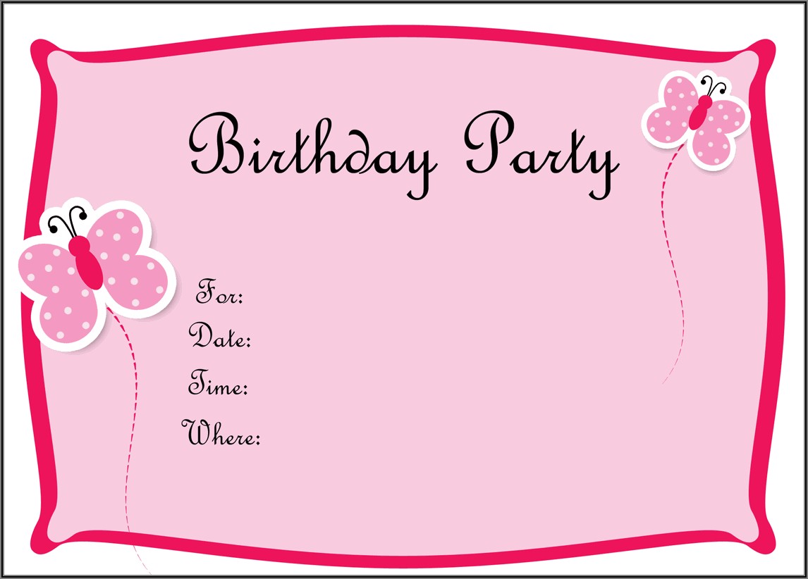 Create Birthday Party Invitation Card Online Free
