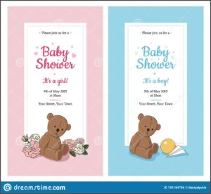 Cute Girl Baby Shower Invitations