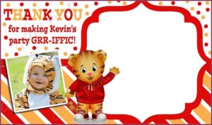 Daniel Tiger Birthday Invitation Template Free