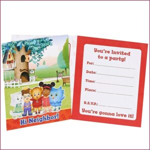 Daniel Tiger Birthday Invitations