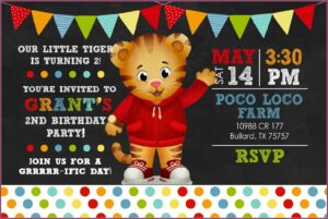 Daniel Tiger Birthday Invitations Online