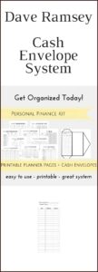 Dave Ramsey Budget Envelopes