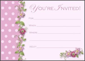Dinner Invitation Template Photoshop Free