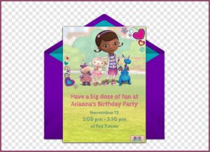Doc Mcstuffins Birthday Invitations