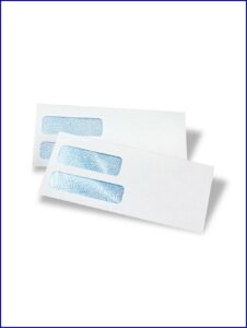 Double Window Envelopes #10 Template