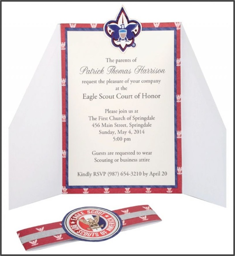 Eagle Scout Court Of Honor Invitation Template