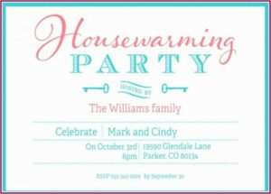 Editable Housewarming Invitation Template Free