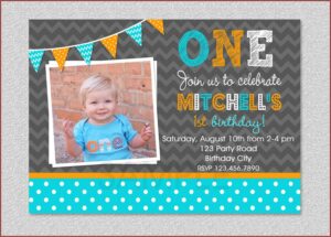 Etsy 1st Birthday Invitations Boy