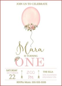 Etsy Birthday Invitations Girl