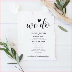 Etsy Rustic Wedding Invitation Template