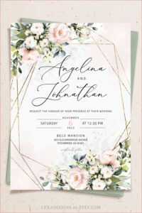 Etsy Wedding Invitation Template