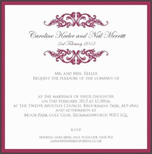 Formal Dinner Invitation Wording Uk