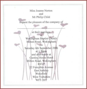 Formal Wedding Invitation Wording Etiquette