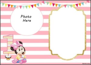 Free Editable Mickey Mouse 1st Birthday Invitations