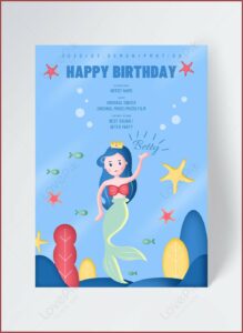 Free Mermaid Invitation Template Download