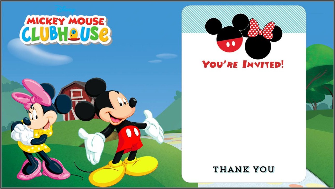 Free Mickey Mouse Clubhouse Invitations