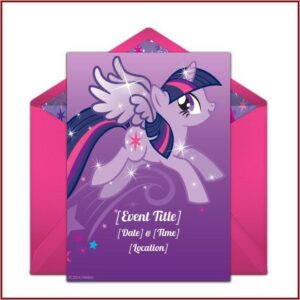 Free My Little Pony Birthday Invitations