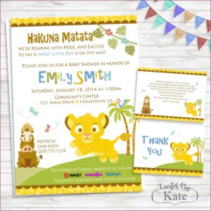 Free Printable Lion King Invitations