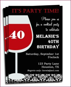 Funny Birthday Invitation Wording For Adults