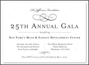 Gala Dinner Invitation Format