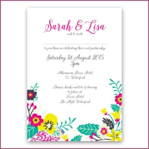 Gay Wedding Invitation Wording