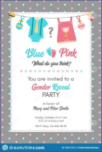 Gender Reveal Invitation Samples