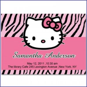Hello Kitty Invitation Background