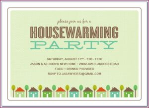 Housewarming Invitation Free Template India