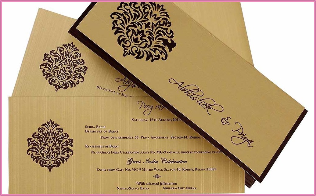 Indian Wedding Invitation Card Design Online Free